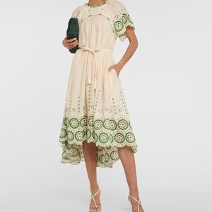 Zimmermann Raie Embroidered Dress *NEVER WORN*